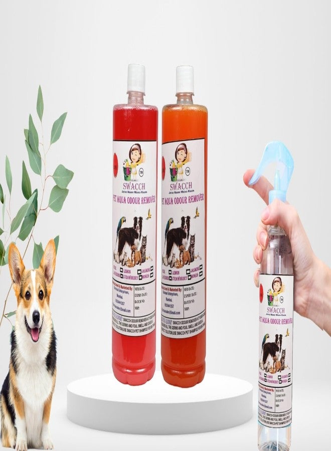 swacch مزيل روائح سواتش بيت أكوا (1 لتر) (عبوة من قطعتين) برائحة الفراولة والبرتقال - Image 1